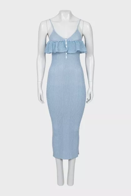 Bodycon midi dress with straps
