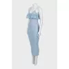 Bodycon midi dress with straps