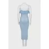 Bodycon midi dress with straps