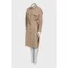 Beige dress with belt