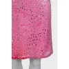 Gradient print skirt with tag