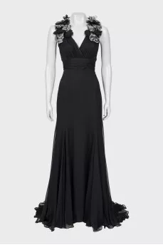 Silk maxi dress