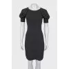 Bodycon dress with voluminous sleeves