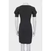 Bodycon dress with voluminous sleeves