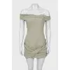 Bodycon mini dress with tag