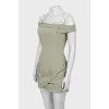 Bodycon mini dress with tag