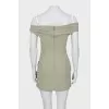 Bodycon mini dress with tag