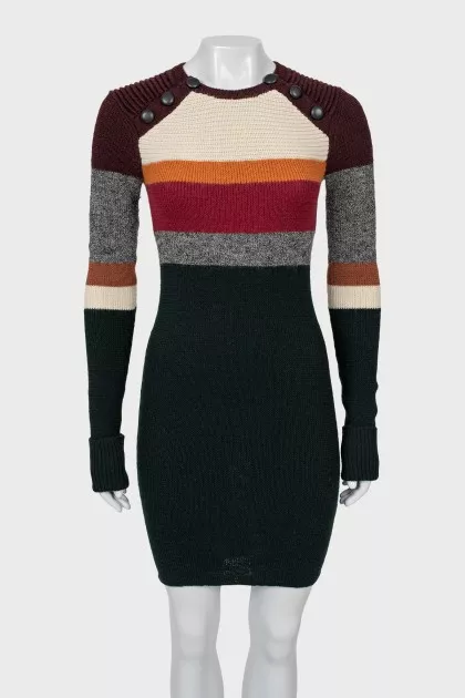 Knitted wool dress
