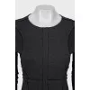 Wool dress with patch pockets