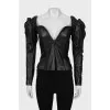 Fitted leather top