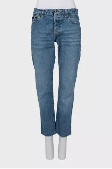 Boyfriend jeans blue color