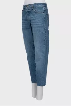 Boyfriend jeans blue color
