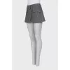 Wool skirt with buttons