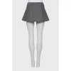 Wool skirt with buttons