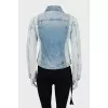 Denim jacket with tag