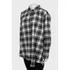 Oversized plaid shirt