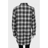 Oversized plaid shirt