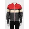 Slim fit leather jacket