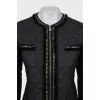 Quilted jacket decorated with fringe