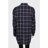Oversized checkered shirt