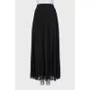 Pleated skirt with crystal decor