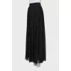 Pleated skirt with crystal decor