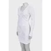 Knitted dress in white