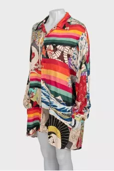 Long loose fit shirt