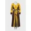 Linen dress decorated with embroidery