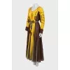 Linen dress decorated with embroidery