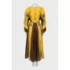 Linen dress decorated with embroidery