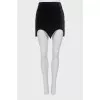 Black Velour Mini Skirt