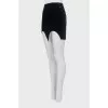 Black Velour Mini Skirt