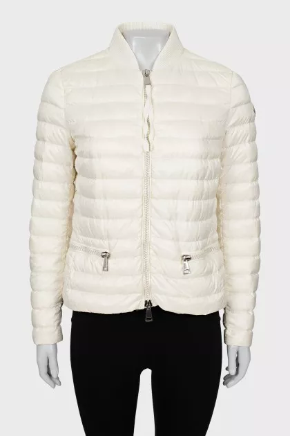 Quilted jacket white