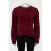 Long pile wool sweater