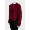 Long pile wool sweater