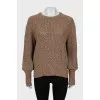 Brown slim fit jumper