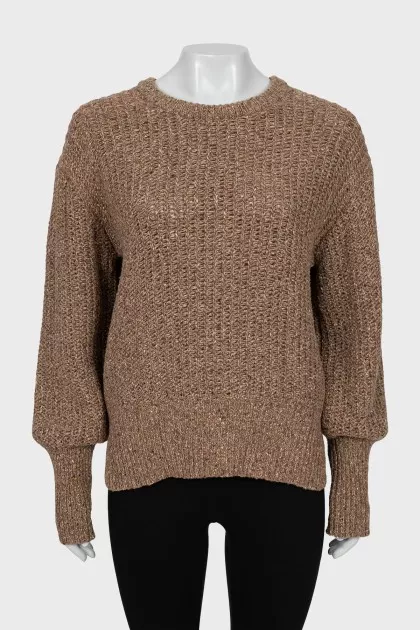 Brown slim fit jumper