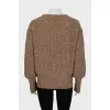 Brown slim fit jumper