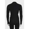 Ribbed jumper with cutouts
