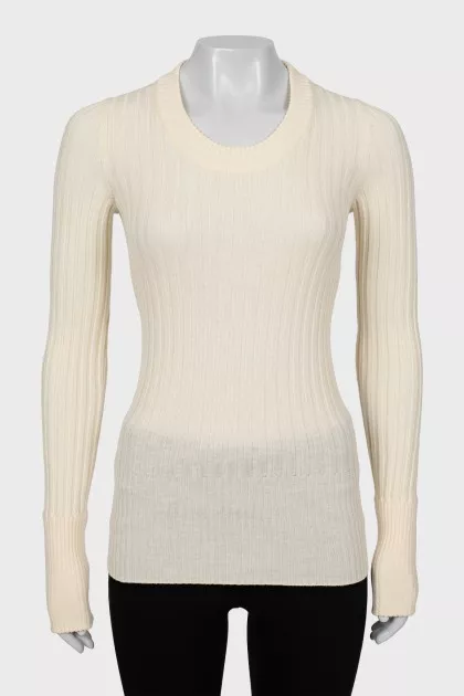 Beige jumper with tag