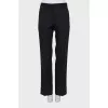 Men's straight trousers with arrows in black