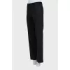 Men's straight trousers with arrows in black