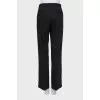 Men's straight trousers with arrows in black