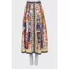 Maxi skirt with buttons