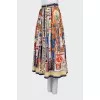 Maxi skirt with buttons