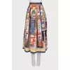 Maxi skirt with buttons