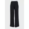 Straight cut trousers with tucks