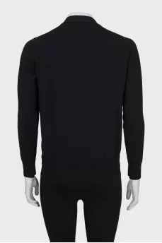 Slim fit wool cardigan