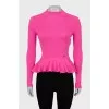 Slim fit cashmere and silk sweater